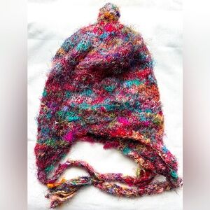 Vintage Silk Hand-Woven Earflap Hat
Handcrafted in Nepal
Like New